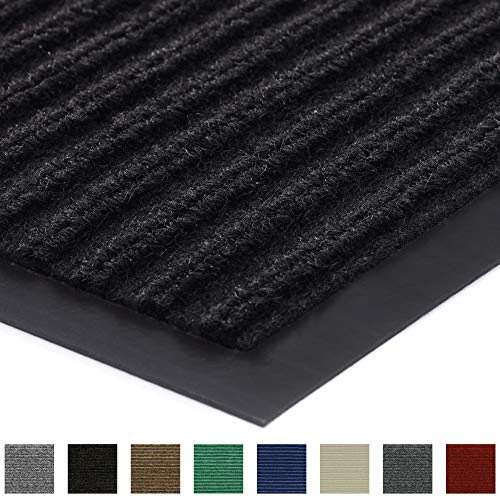 Gorilla Grip Original Low Profile Rubber Door Mat, 72x24, Heavy Duty, Durable Runner Doormat for Indoor and Outdoor, Waterproof, Easy Clean, Home Rug Mats for Entry, Patio, High Traffic, Black