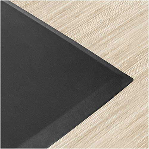 MOUNT-IT! Anti-Fatigue Office Mat [36x24] Commercial Grade Cushion, Comfort Mat Flooring for Standup Desks, Kitchens, Soft Ergonomic Floor Mats for Foot, Knee, and Back Pain, Waterproof (Black)