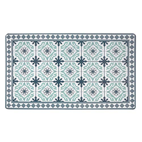 U'Artlines Anti Fatigue Kitchen Floor Mats, Comfort Heavy Duty Standing Mats, Extra Support and Thick, Waterproof PVC Non Slip Washable for Home Office Standing Desk Rug (Style B, 17x30Inch)